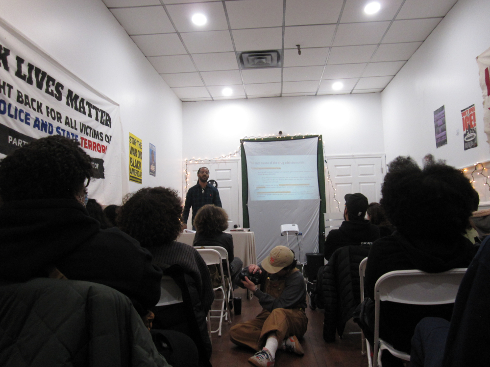 Andre Easton volunteers