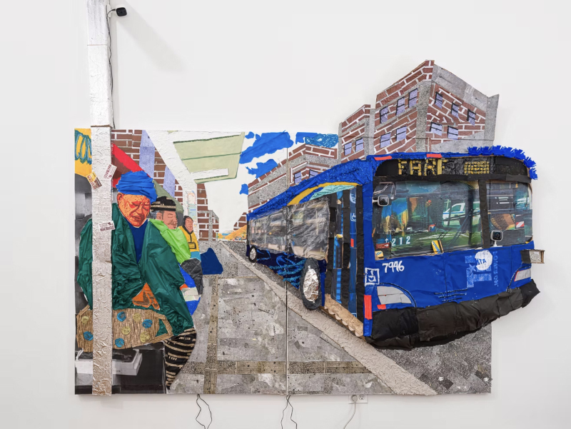 Bryan Fernandez' work, Beso a la Camera, at the Bronx Museum's Seventh AIM Biennial.